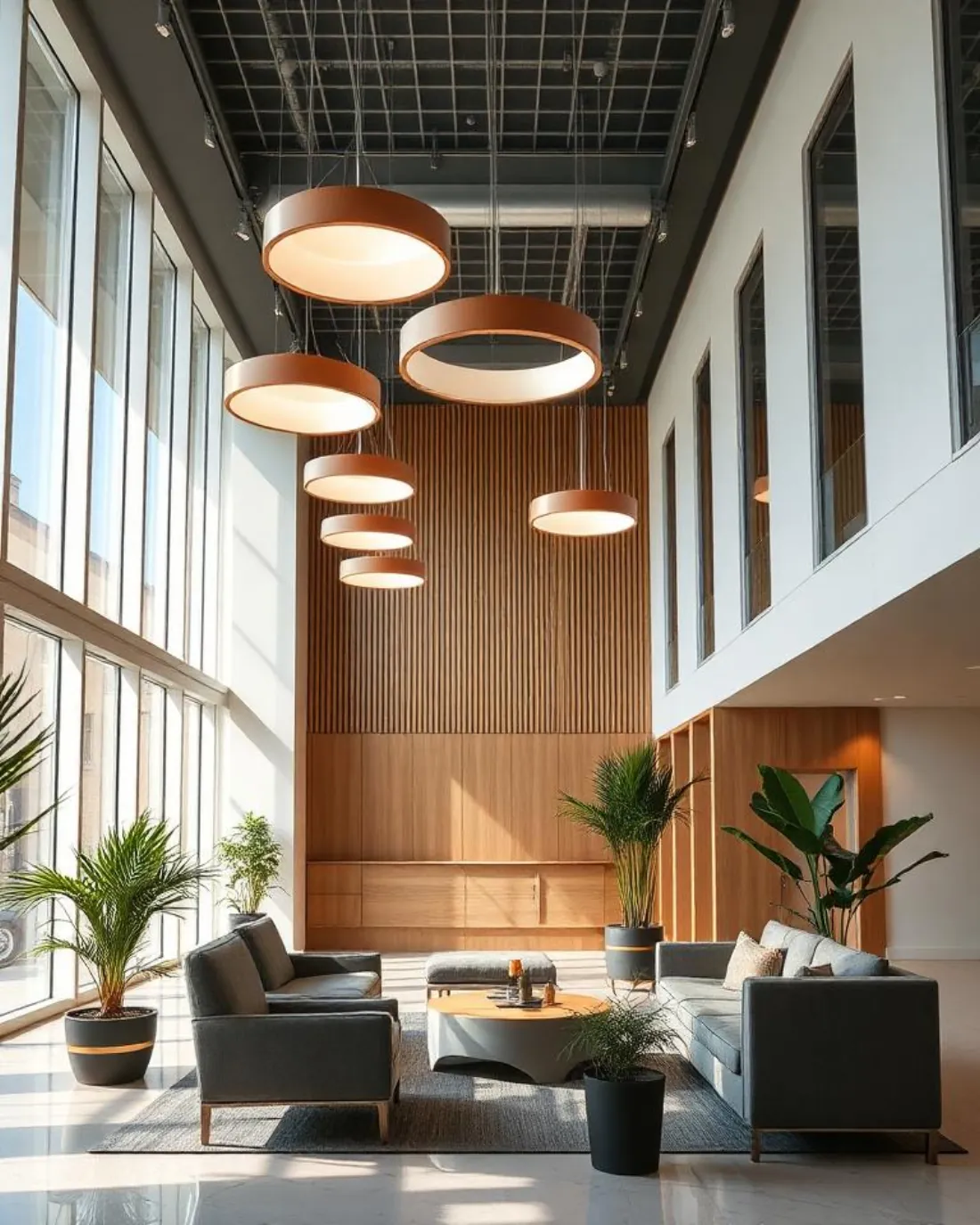 Sparkling commercial office lobby cleaned in Hot Springs Arkansas